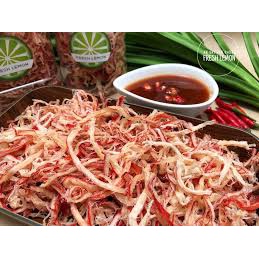 Mực hấp cốt dừa xé sợi hộp 200g đồ ăn vặt - ăn là mê Bếp yêu Meli | BigBuy360 - bigbuy360.vn