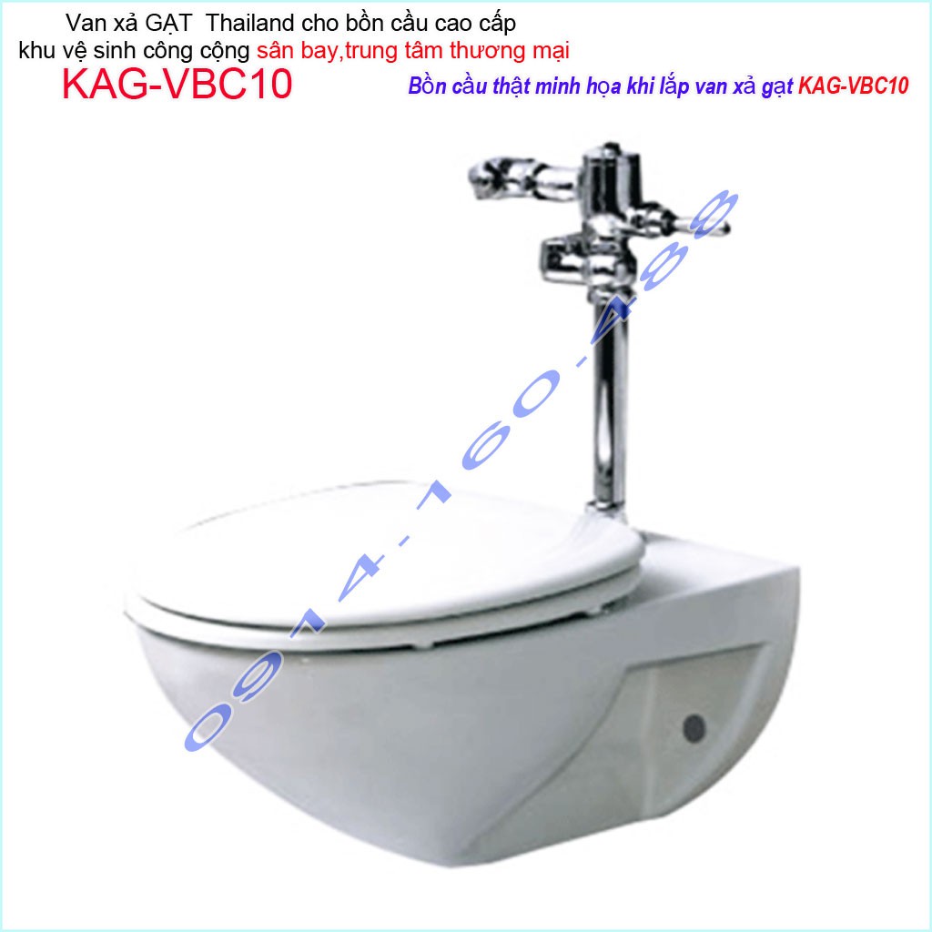 Van xả gạt bồn câu KAG-VBC10, van xả cho bồn cầu treo tường cầu không thùng nước( không bồn cầu) trong sân bay