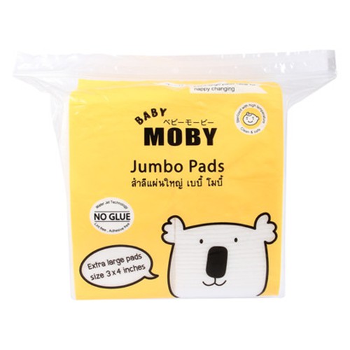 Bông miếng Moby Baby cỡ lớn (100 miếng/gói)