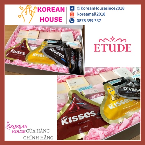 (Chính hãng có bill) PHẤN MẮT KISSES X ETUDE HOUSE PLAY COLOR EYES_Tặng kèm cọ + túi pouch