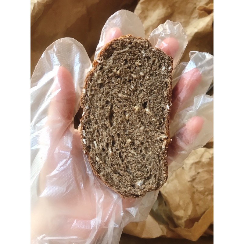 Bánh mì đen nguyên cám mix hạt 300g (10 lát), bánh mì đen healthy,bánh ăn kiêng, giảm cân | Thế Giới Skin Care