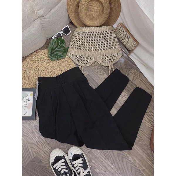 Quần baggy vải tuyết mưa 2 cúc bọc đủ size S M L XL huyen hip