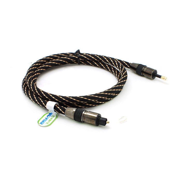 Dây cáp quang audio 3,5mm mini toslink to optical audio dài 2m - Dây âm thanh quang