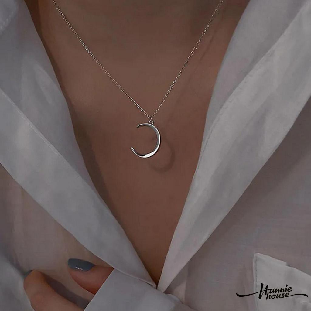 Dây chuyền mặt trăng khuyết thời trang cho nữ