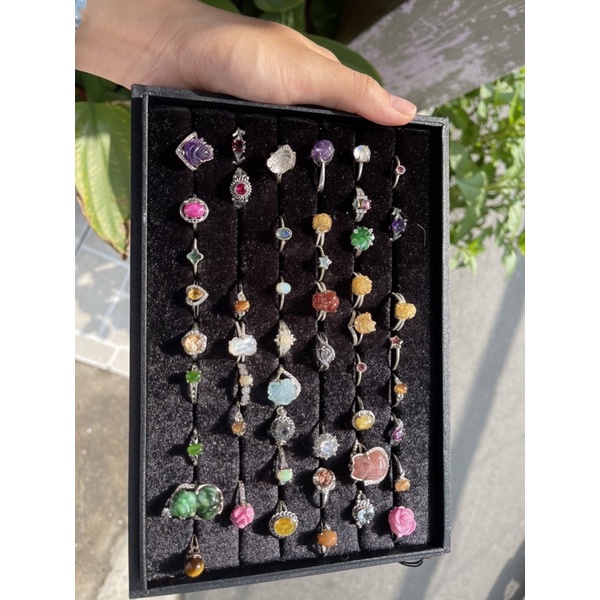 Nhẫn Herkimer S925 cho Kim Thuỷ