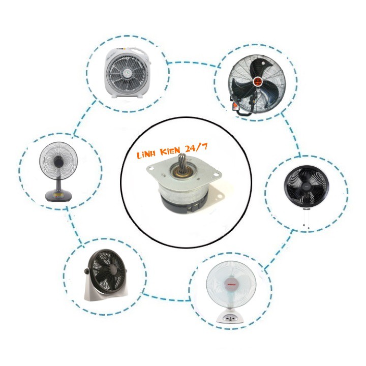 Động Cơ Brushless Không Chổi Than Chế Quạt 12V-24V 0.52A 7W Trục 6mm