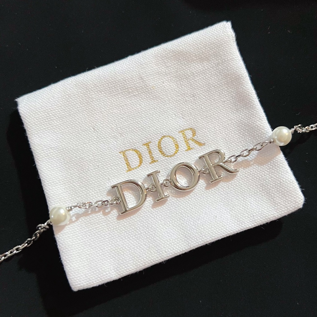 Vòng Tay Ngọc Trai Dior Thời Trang Mạ Bạc 925