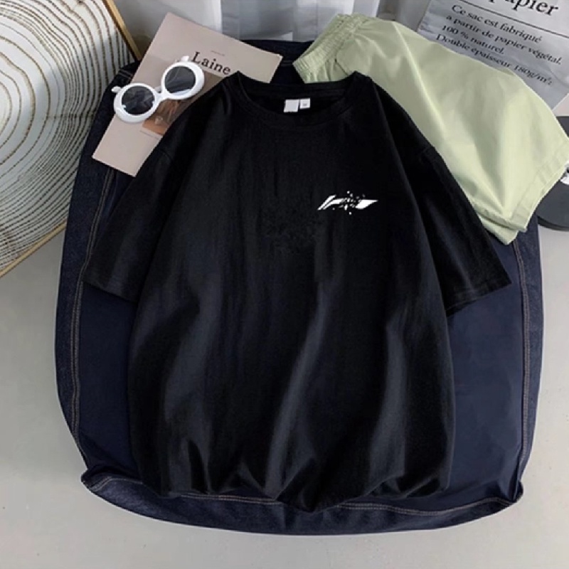 Áo Thun Tay Ngắn Dáng Rộng In Họa Tiết Thời Trang Mùa Hè Phong Cách Hàn Quốc Cho Nam