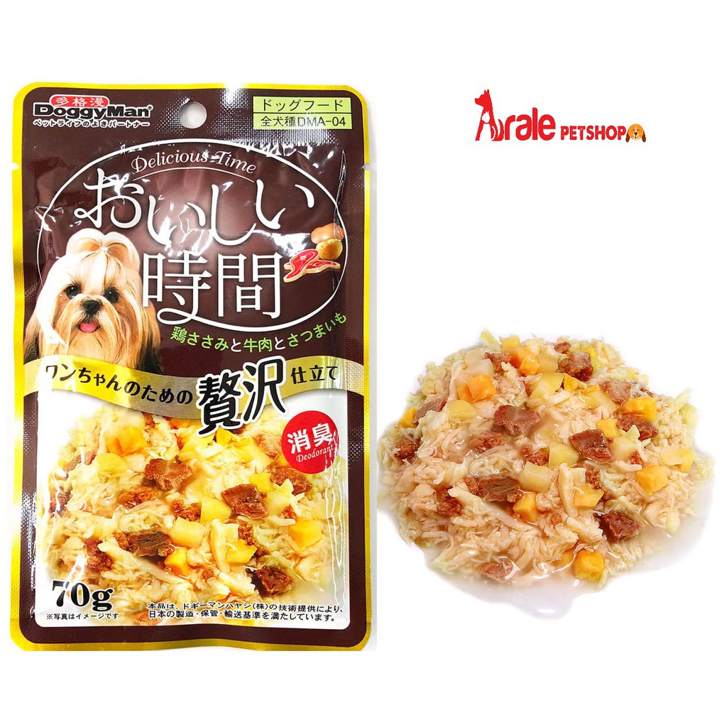 [ Siêu ngon ] Pate Doggyman Nhật cho chó gói 70g