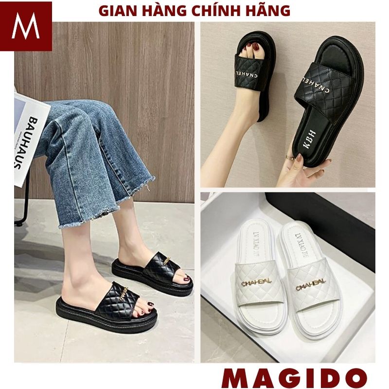 Dép lê nữ bánh mì độn đế 3cm kiểu dáng hàn quốc cực xinh -MAGIDO