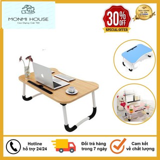 Bàn Để Laptop Đa Năng Gấp Gọn, Có Khe Để Ipad, Nhỏ Gọn Siêu Tiện Dụng, Giá Bán Bằng Giá Tại Xưởng