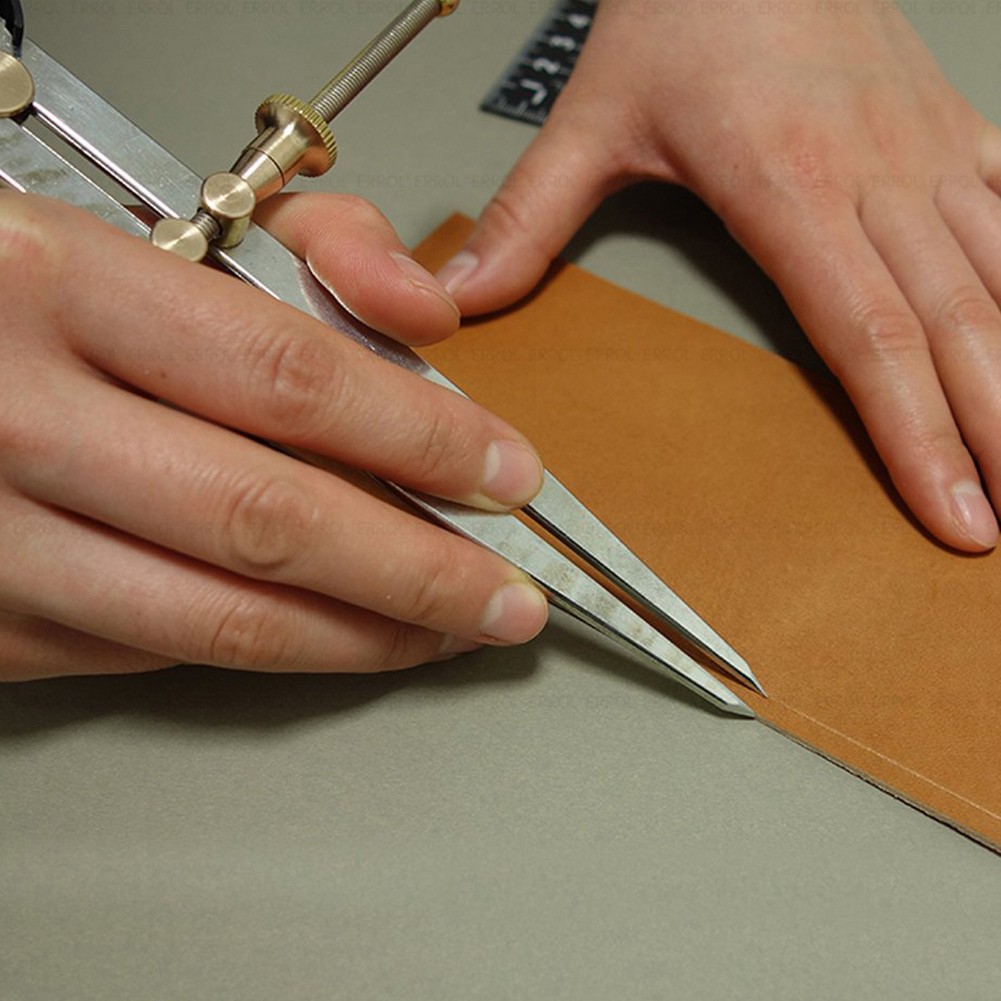 Compa đo cắt làm đồ da chuyên dụng bằng thép không gỉ DIY