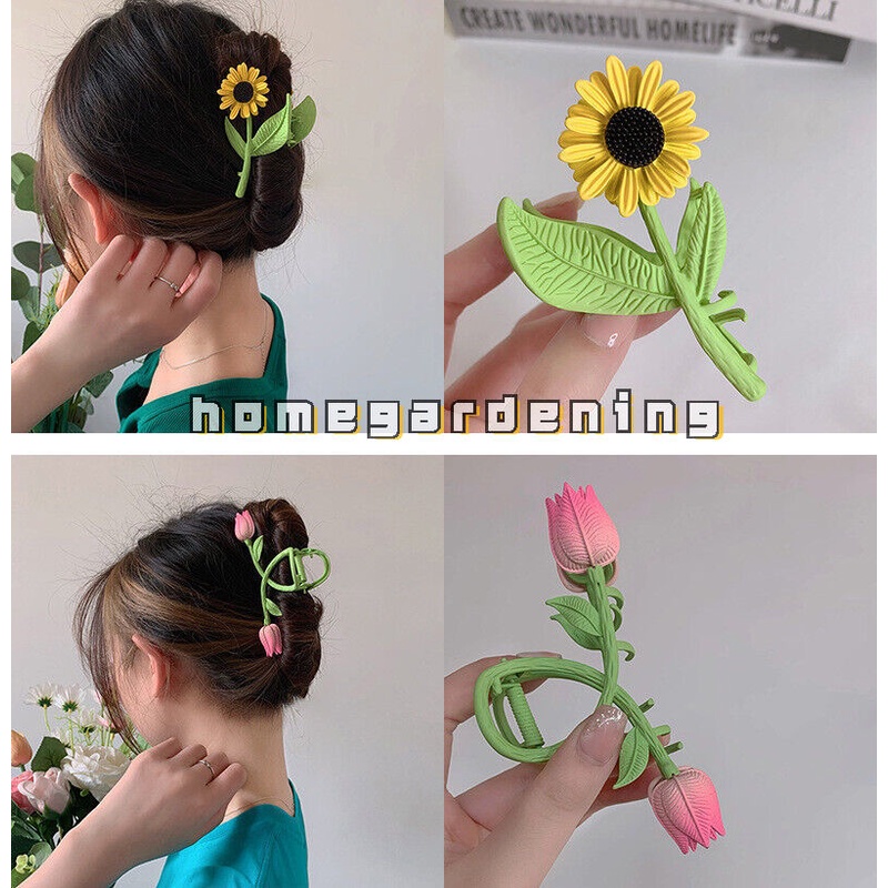 Kẹp TóC HìNh Hoa ĐíNh Kim Cương Giả ThờI Trang Cho Nữ