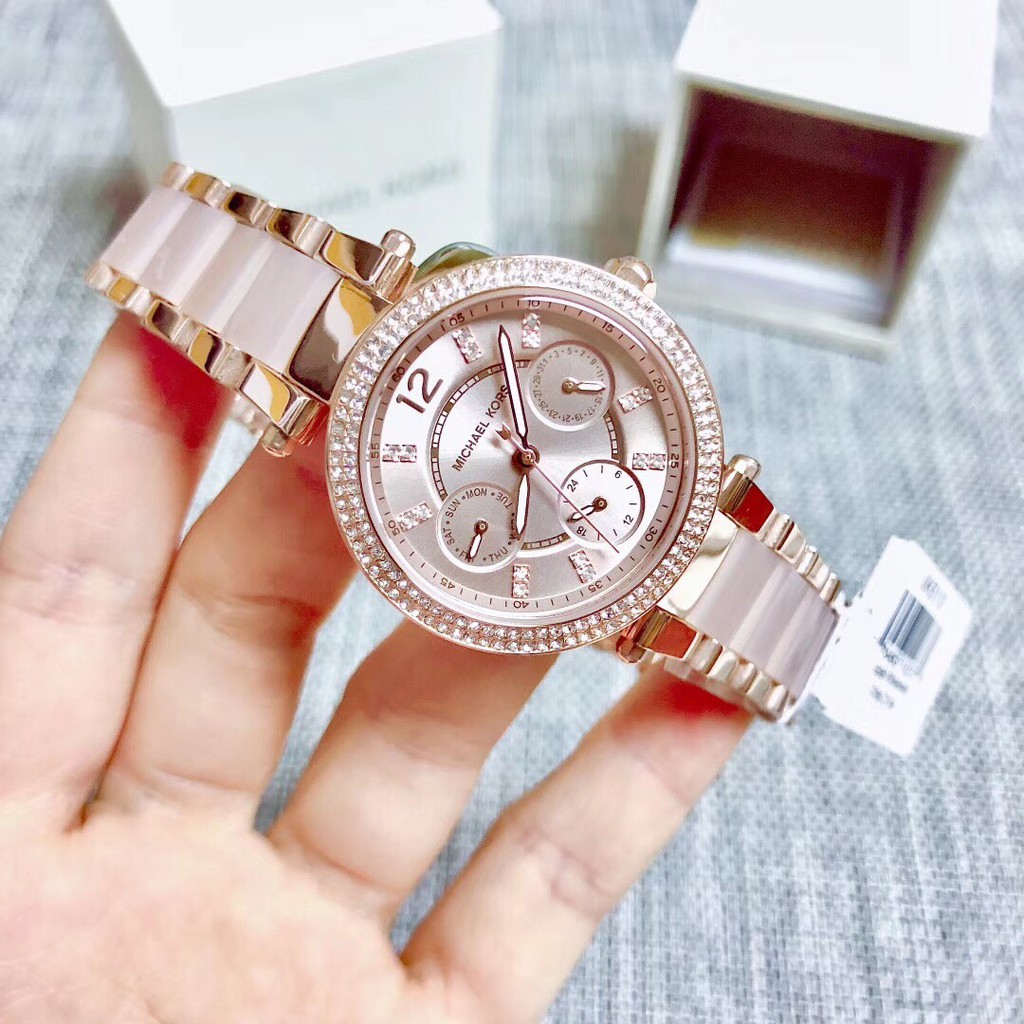 Đồng hồ nữ michael kors mk6110 màu hồng 34mm