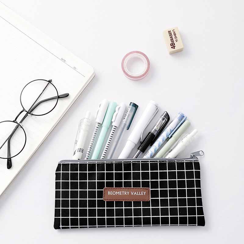 Túi đựng bút canvas thiết kế đơn giản tiện lợi