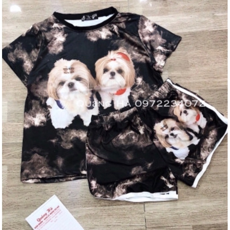 Bộ 3D mặc nhà co giãn