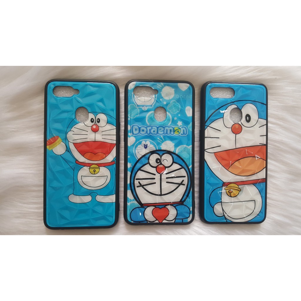 Ốp lưng 3D kim cương Doraemon Oppo F9/A5S/A12