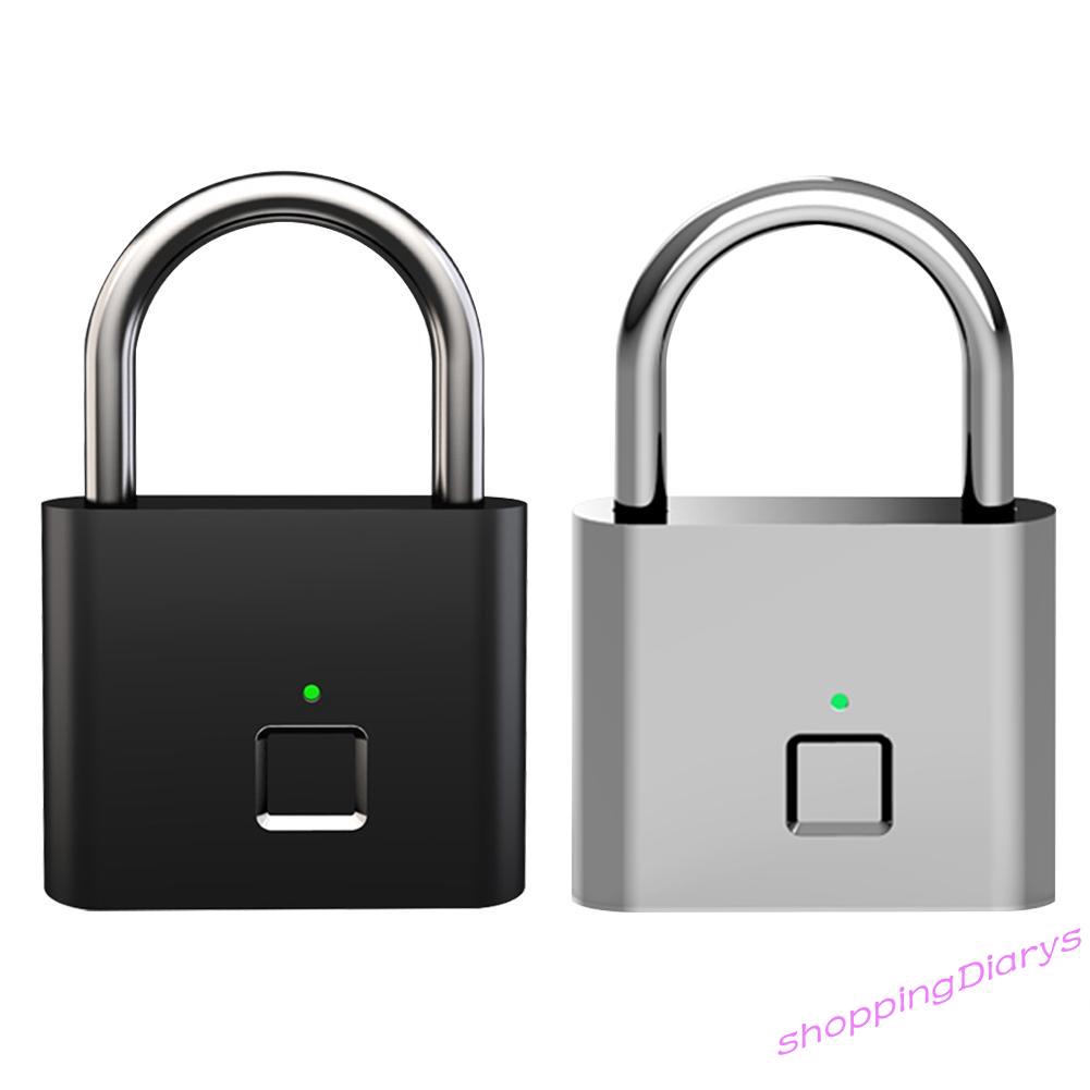 Ổ khóa dấu vân tay thông minh không cần chìa khóa sạc lại bằng cổng USB chống trộm cho ngăn cửa tủ