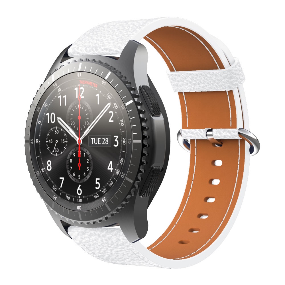 Dây Đeo Bằng Da Cho Đồng Hồ Thông Minh Samsung Gear S3 Classic (S3 Frontier) Huami Amazfit Gtr 47mm Stratos 2 / 2s Huawei Watch 2 Pro