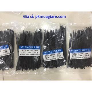 Dây rút nhựa 10 cm,đen
