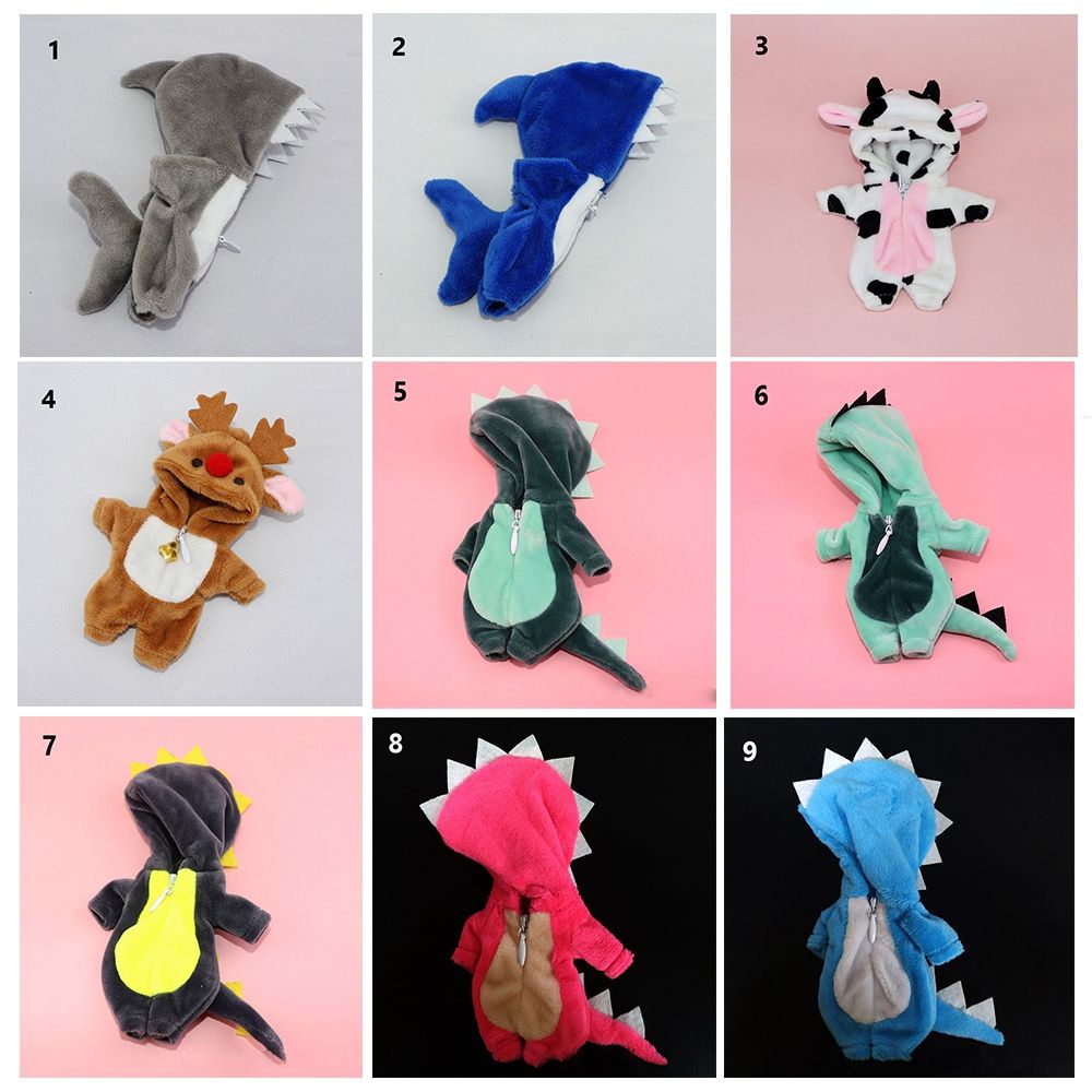 Bộ đồ ngủ vải lông cừu nỉ mềm mại thiết kế nhân vật hoạt hình đáng yêu cho búp bê 25cm tỉ lệ 1/12 DIY