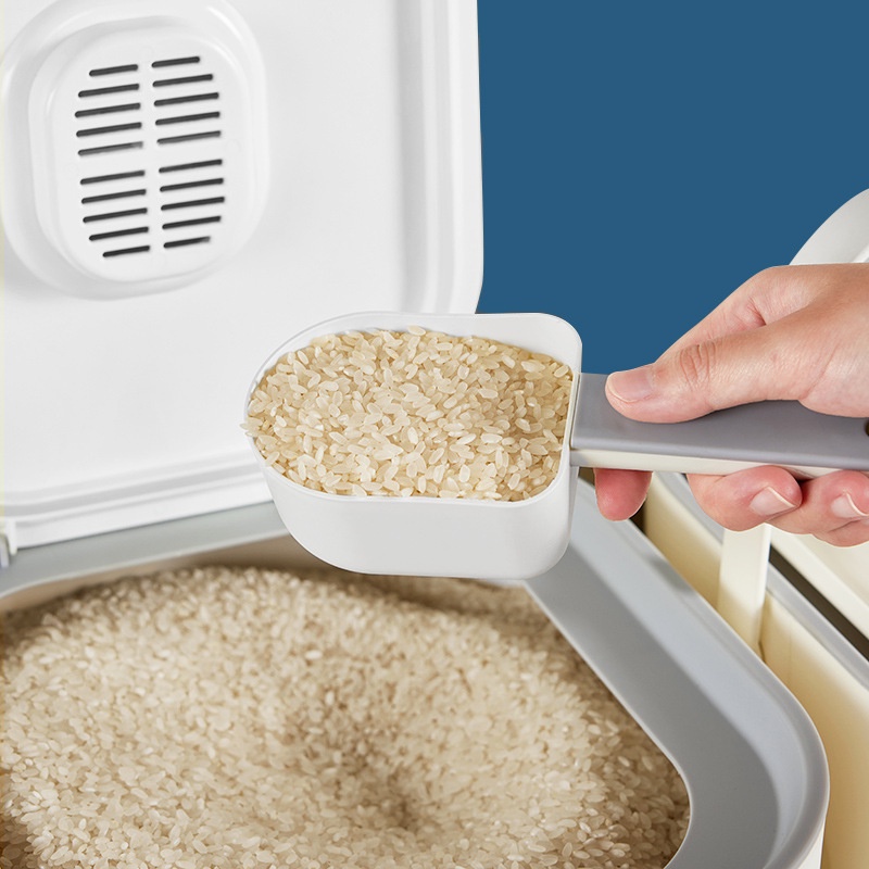 20kg Thùng Đựng Gạo Cao Cấp (Tặng Kèm Thìa đựng Gạo) - Hộp Đựng Gạo Chống Côn Trùng Chống Trượt Tiện Dụng