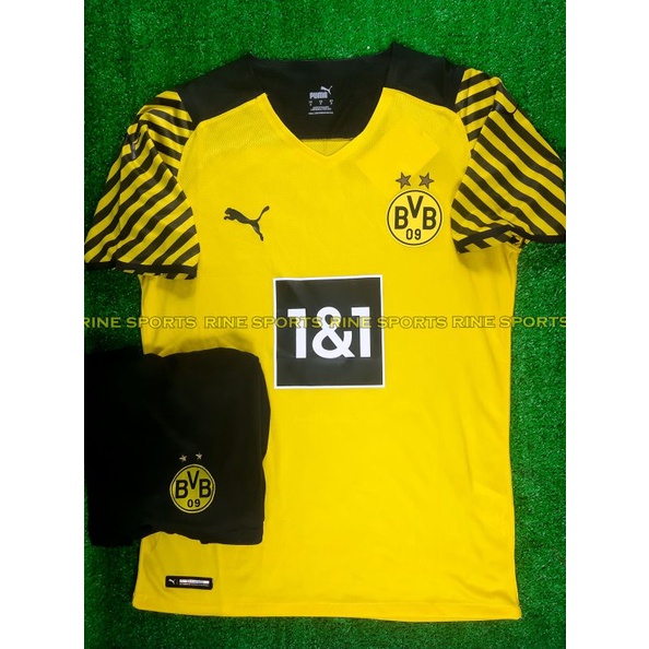 Bộ áo bóng đá Dortmund vàng Super player bodyfix Thailand mùa giải 2021-2022