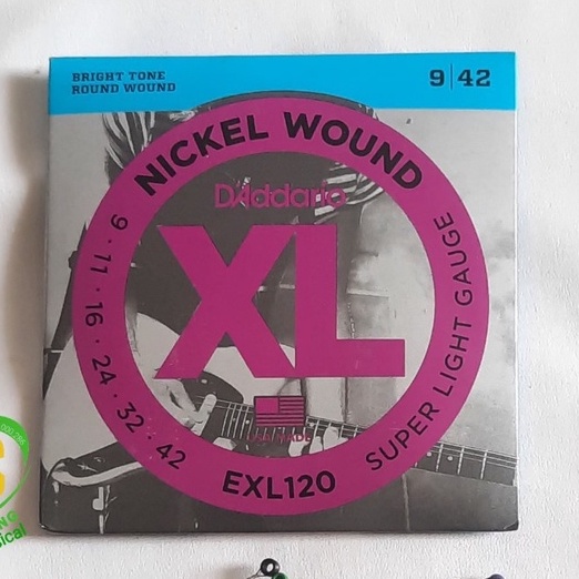 Dây đàn guitar  điện D'addario EXL120 nickel would | Nhạc Cụ Thành Công