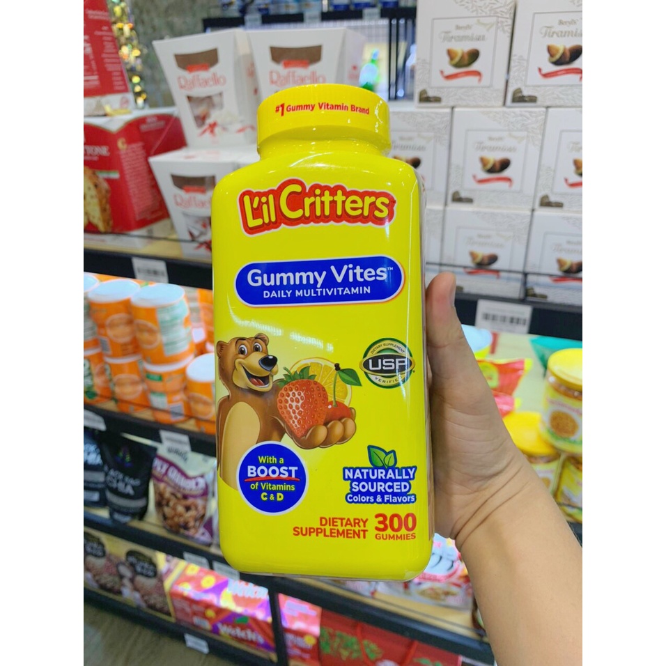 Kẹo dẻo bổ sung Vitamin L’il Critters Gummy Vites 300 viên