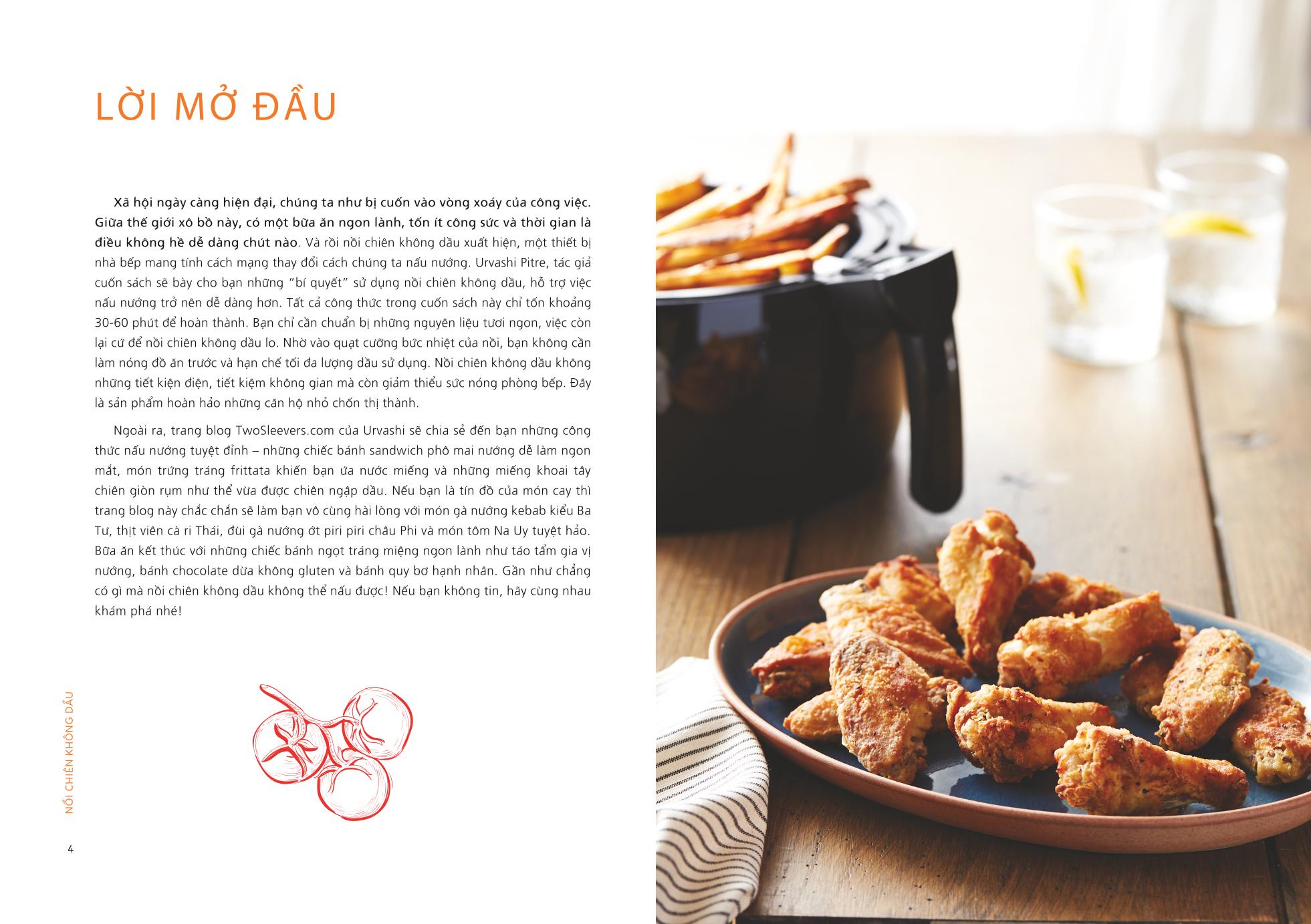 Sách - Nấu Ăn Dễ Dàng Với Nồi Chiên Không Dầu - 100 Công Thức Bùng Nổ Hương Vị