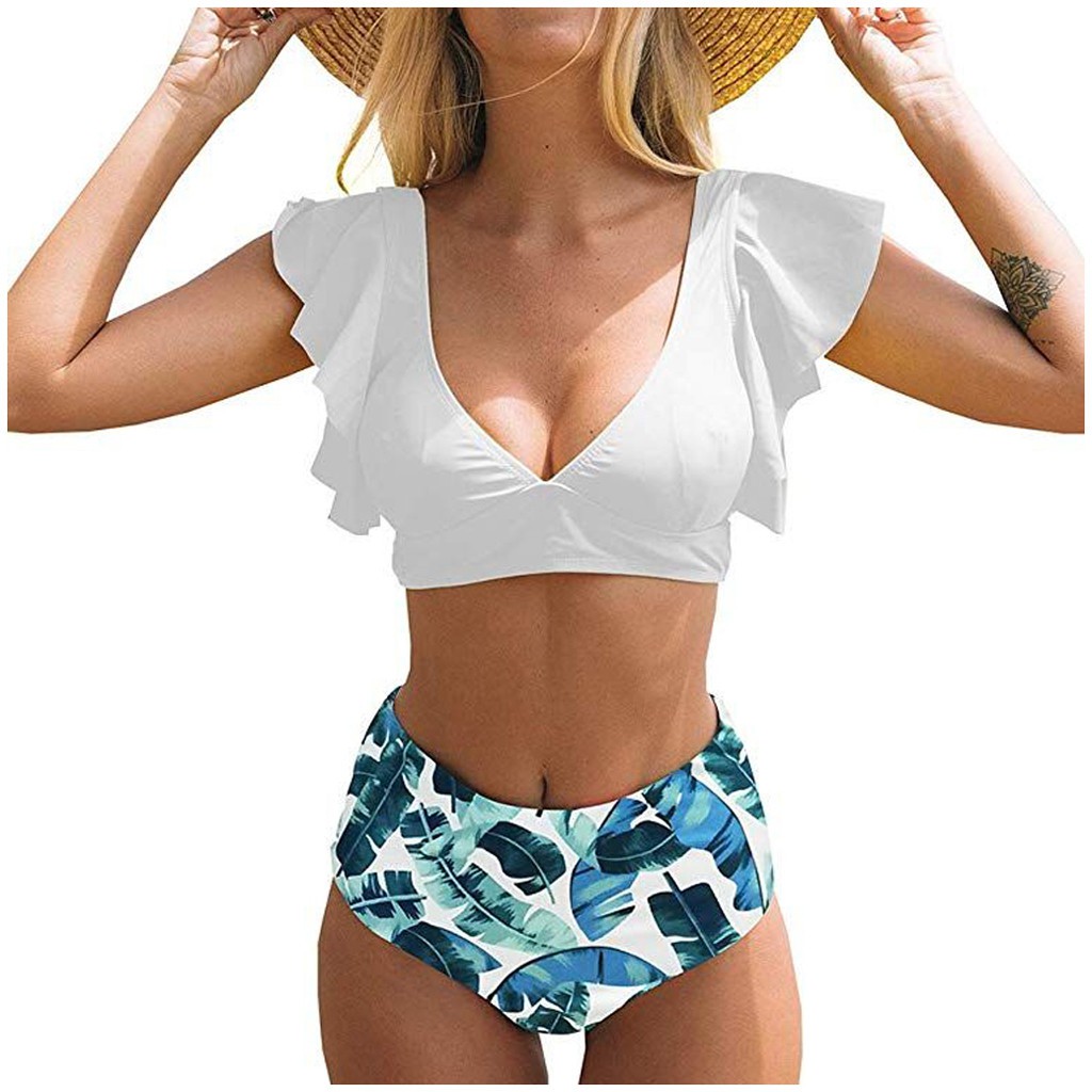 Bikini Lưng Cao Hoạ Tiết In Thiết Kế Nâng Ngực Cho Nữ | BigBuy360 - bigbuy360.vn