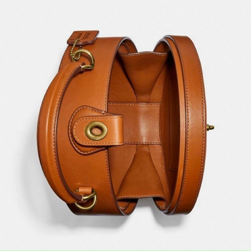 TÚI HỘP TRÒN XUẤT DƯ - DA THẬT - SẴN HÀNG