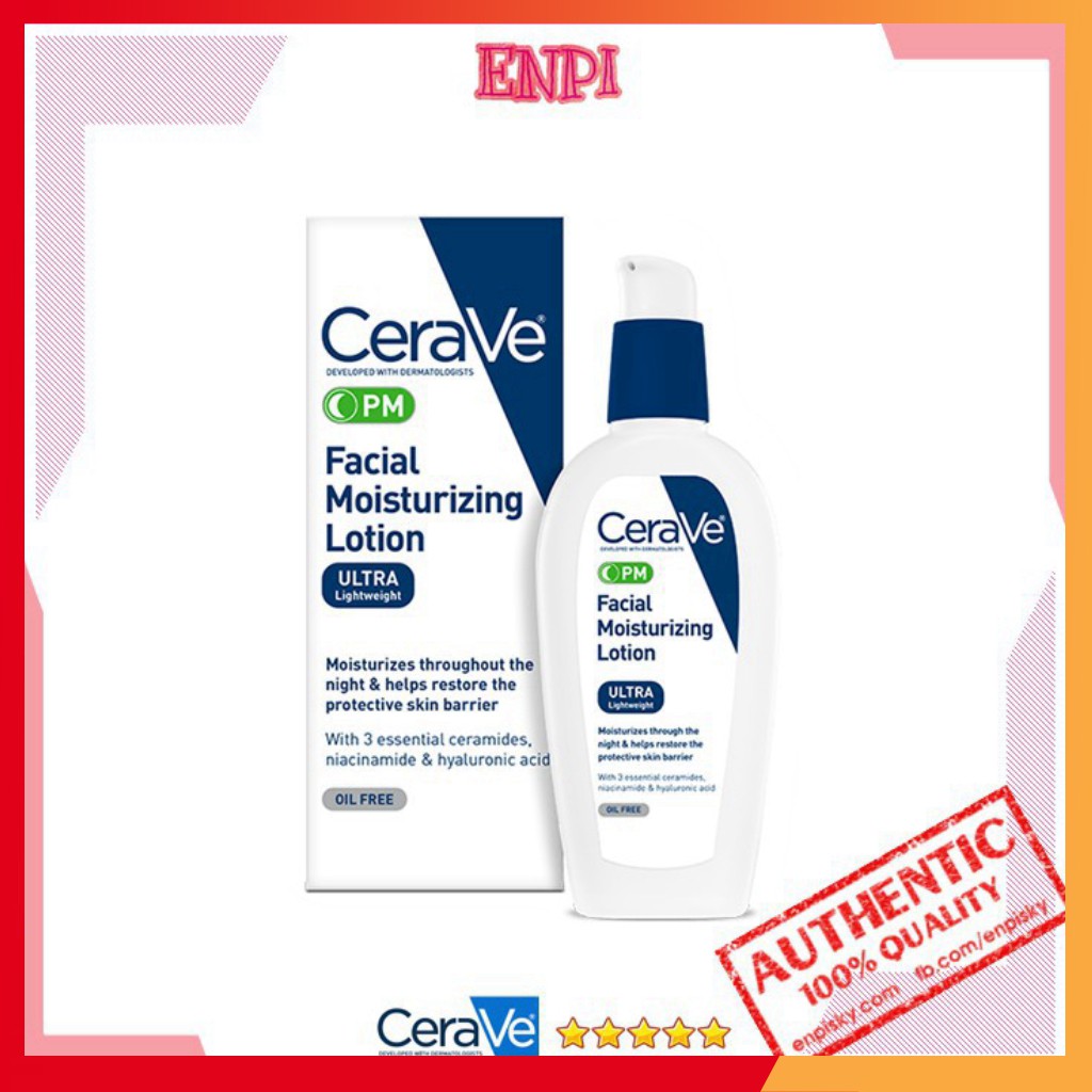 chính hãng Kem dưỡng CeraVe Facial Moisturizing Lotion PM 4% Niacinamide