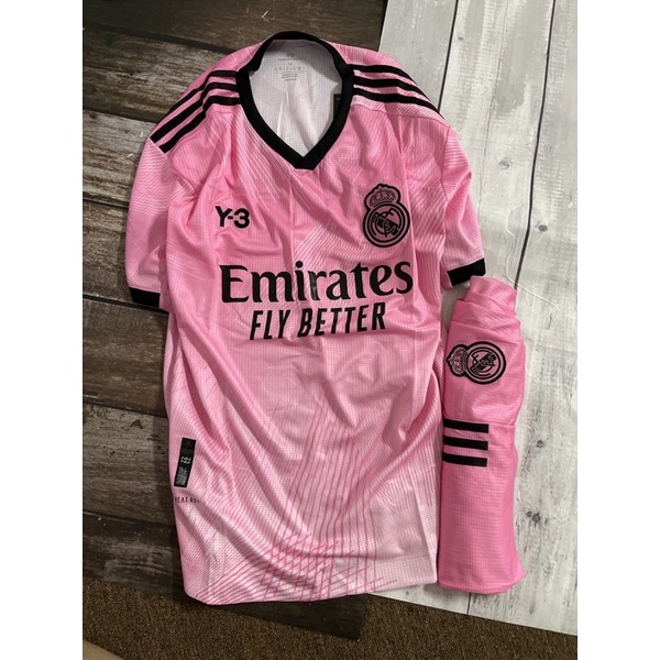 Set bộ quần áo bóng đá thể thao nam nữ vải gai thái clb real madrid áo hồng quần hồng