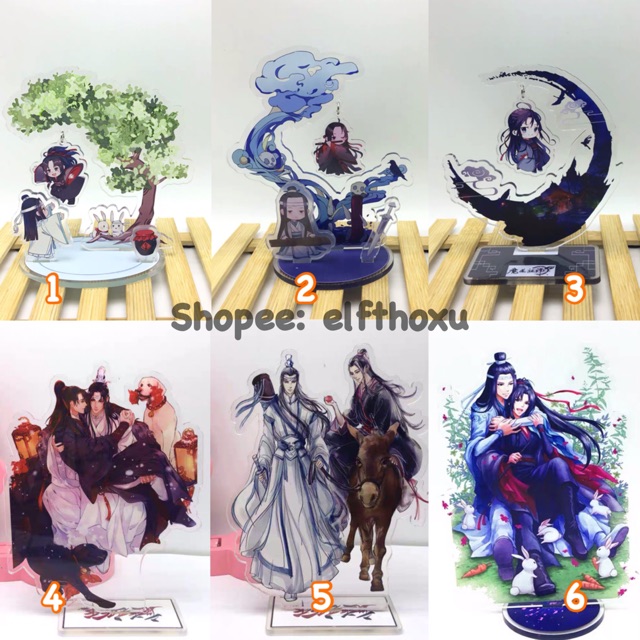 [ORDER] Standee tượng mica Ma đạo tổ sư - Trần Tình Lệnh - Nguỵ Vô Tiện - Lam Vong Cơ