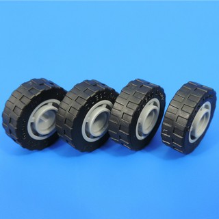 [4 Cái] LEGO Bánh Xe Ô tô Cỡ Nhỏ (4 Lốp & 4 Vành)