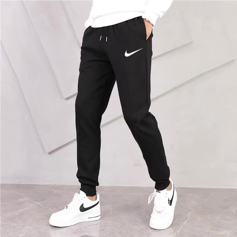 Quần nỉ nam Combo 2 quần jogger Ni đen và xám cạp chun  túi khóa mặc nhà tập thể thao hàng xuất dư cao cấp