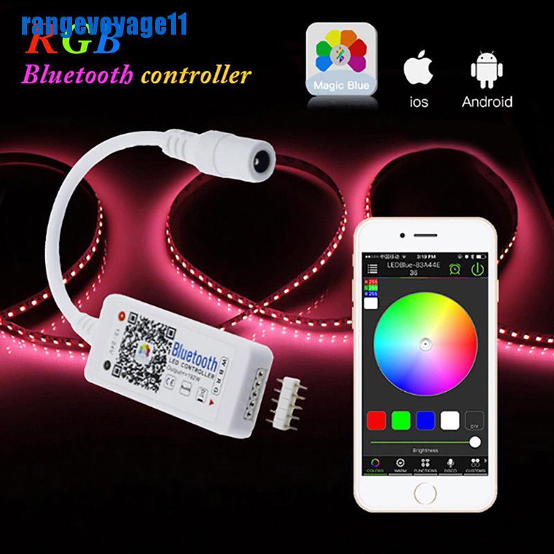 VN (Hàng Mới Về) Bộ Điều Khiển Đèn Led Mini Bluetooth / Wifi Cho Dải Đèn Led 5050 3528 Rgb / Rgbw