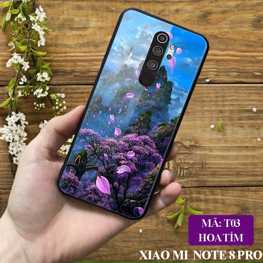 Ốp lưng Xiaomi Redmi Note 8 Pro ốp điện th0ại mặt lưng kính KÍNH IN HÌNH chống trầy xước, đẹp, cao cấp