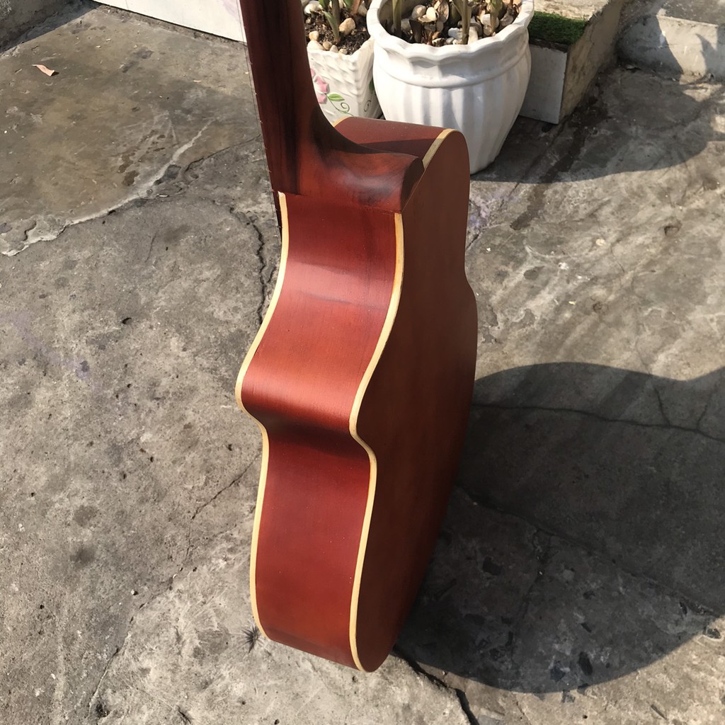 Đàn guitar SVA1 acoustic có ty chỉnh màu gỗ - Kèm bao da và các phụ kiện khác - Chuyên tập chơi - Bảo hành 1 năm uy tín