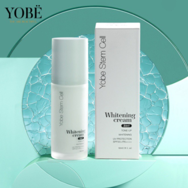 Kem trang điểm trắng da 😍CHÍNH HÃNG 😍 YOBE 3 trong 1 chống nắng dưỡng trắng nâng tông da