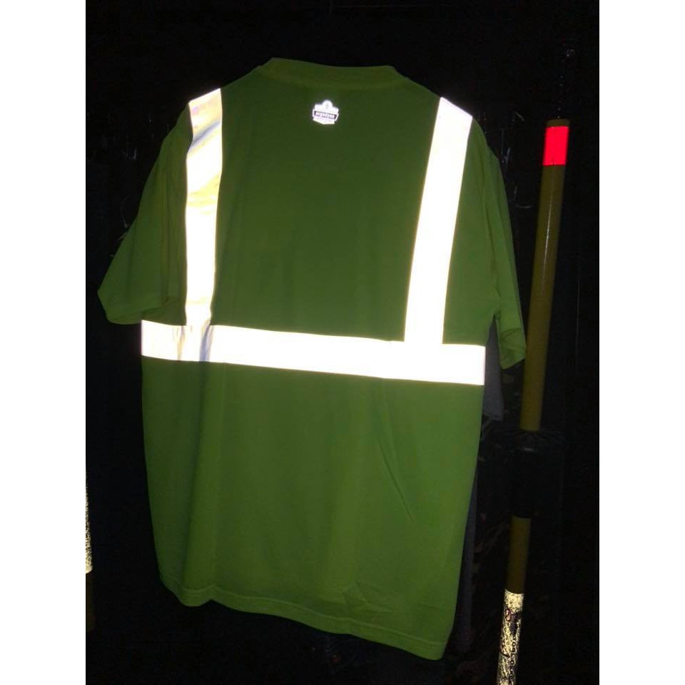 Áo thun dạ quang màu vàng ERGODYNE GloWear® 8289 T-Shirt Hi Viz Lime size S, M, L