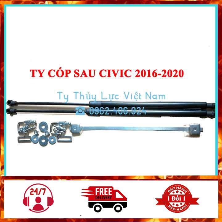 [Civic 2016-2020] Bộ Ty Thủy Lực, Ben Hơi, Ty Cốp Sau Cho Xe Civic 2016-2020