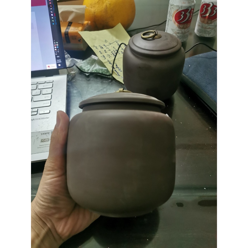 Hũ tử sa Bình đựng trà bằng tử sa 650ml Giá rẻ nhất Hà Nội mẫu giao ngẫu nhiên