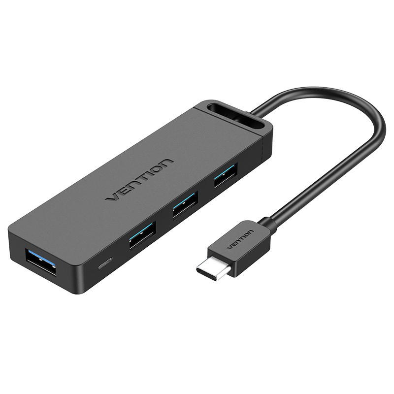 [ Type-C ra 4 USB3.0) Hub/ Đầu chuyển cổng Type-C Vention TGKBB / TGKBD (15cm/ 50cm)