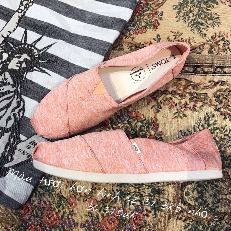 Giày lười slip on TOMS sz 37 37.5