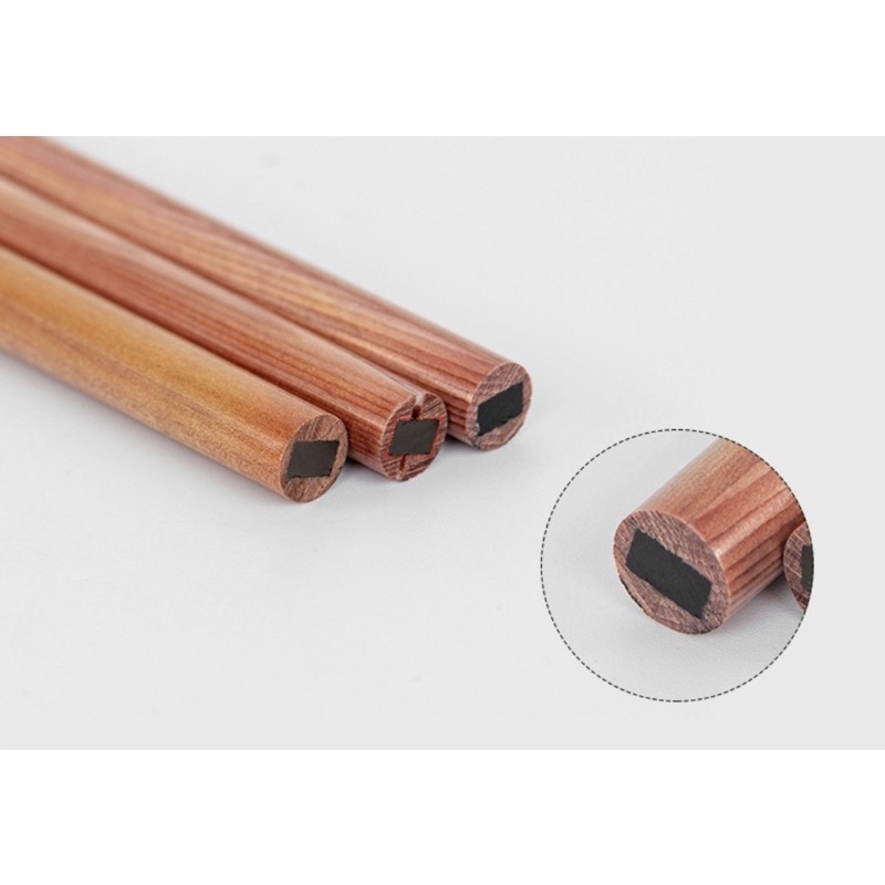 (TẶNG LƯỠI GỌT) Chì gỗ kẻ mày lõi cứng gãy sợi chân mày chống thấm nước dành cho phun xăm makeup chì | BigBuy360 - bigbuy360.vn