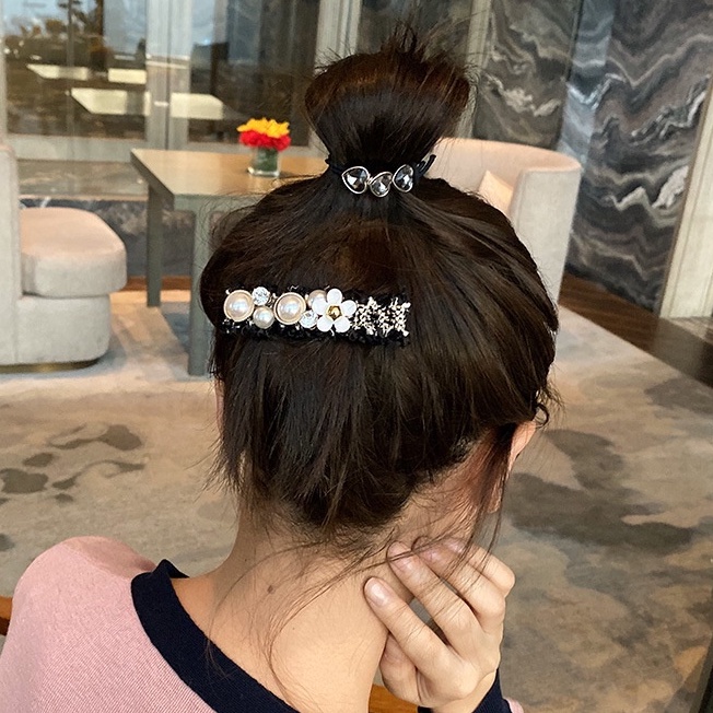 (0520) Cặp Tóc Dạ Hoa Ngọc Đá Thời Trang Hàn Quốc