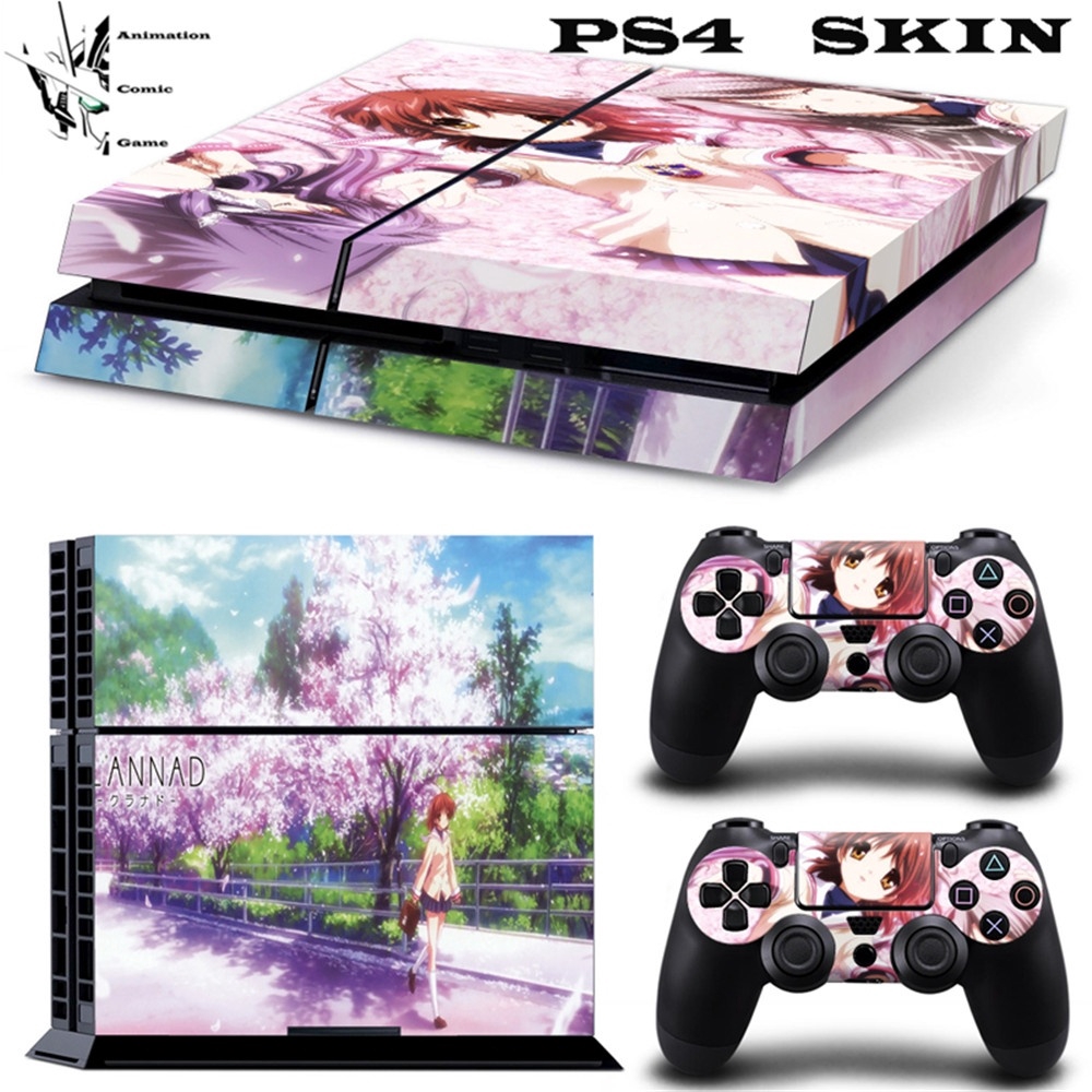 Bộ miếng dán bảo vệ tay cầm và máy chơi game PlayStation 4 hiình phim anime đẹp mắt