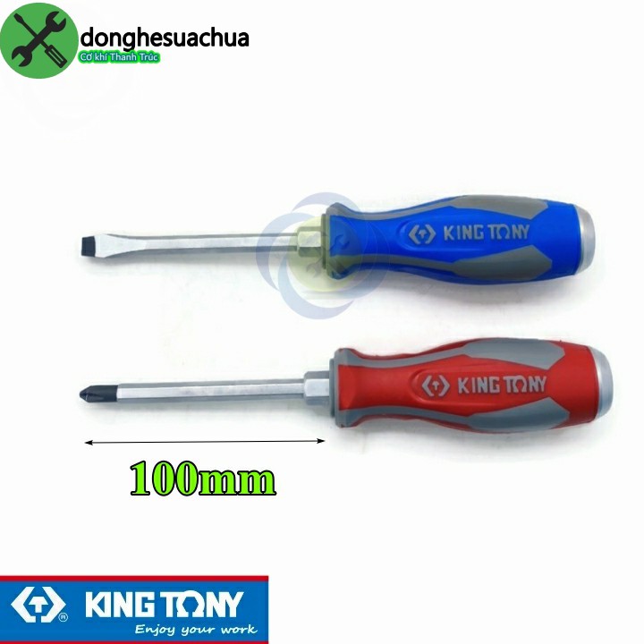 Cặp tua vít đóng dẹp + bake Kingtony 100mm 65040204